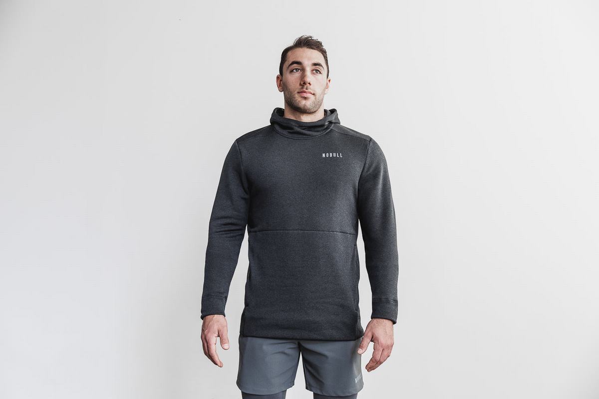 Nobull Performance Men\'s Hoodie Deep Grey | Australia (EV2301)